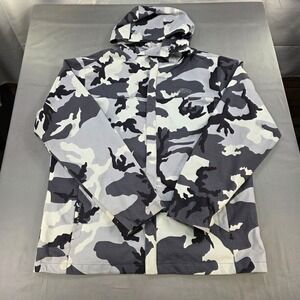OTU Waterproof Snowboard Jacket Camo Print Hooded Winter Coat Mens L